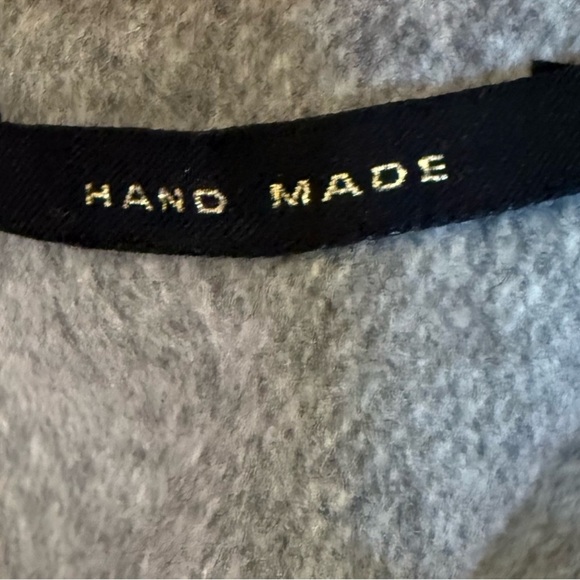 Zara Women’s Handmade Oversized Grey Wool Blend Short Coat Size Medium - Picture 6 of 9